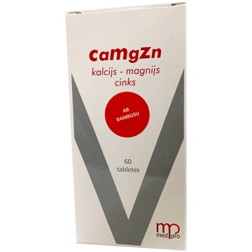 MEDPRO Ca, Mg, Zn ar bambusu tabletes N60