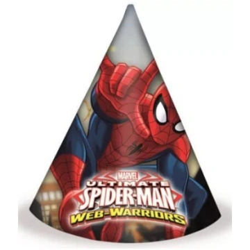 Spiderman ballītes cepures (6 gabali)