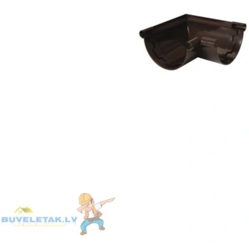 Teknes līkums 90"" iekš./ār. 115 mm brūns Nocol 01