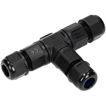 Savienotājs Kabeļu T-veida T Ip68, Max. 3x4mm2, 45