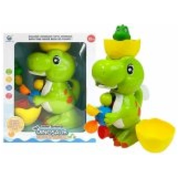 LEAN Toys Kąpielowy Dinozaur Młynek Tryskający Wod