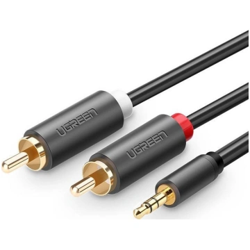 Kabel Ugreen Jack 3.5mm - RCA (Cinch) x2 5m czarny