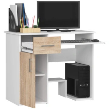 Datorgalds Akord Jay, 90 cm x 50 cm, 74 cm, balts 