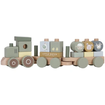 Spēļu vilciens Wooden train, Little Farm, Little D