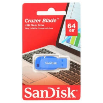 SanDisk Cruzer Blade 64GB Blue (SDCZ50C-064G-B35BE