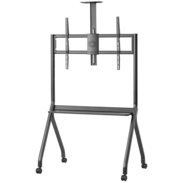 Maclean TV stand / cart, camera shelf, on casters,