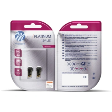 LED gaismas spuldze W5W (2 gab.) Platinum 6000K 12