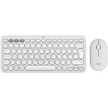 KEYBOARD +MOUSE COMBO PEBBLE 2/WHITE 920-012240 LO