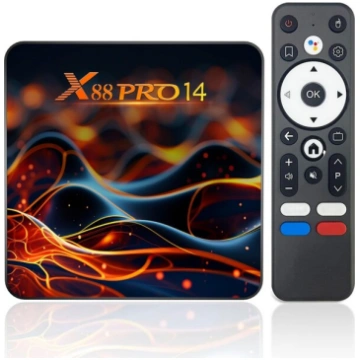 TV uztvērējs Android TV kaste 14.0, 4K, 2GB RAM, 1