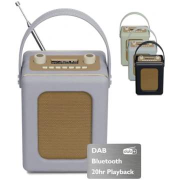 Pārnēsājams DAB radio ar 20 stundu atskaņošanas la