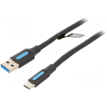 Cable | USB 3.0 | USB A plug,USB C plug | nickel p