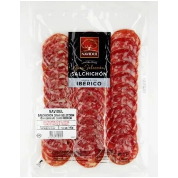 Žāvēta desa Navidul Salchichon Iberico šķēlēs 100 