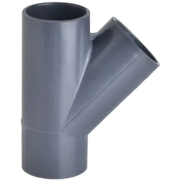 T-gabals PVC 45⁰ 63-90mm D63