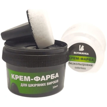 BLYSKAVKA Krēms-krāsa apaviem, bezkrāsainā, 50 ml