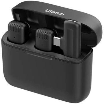 Ulanzi J12 Black Wireless Lavalier Microphone Syst