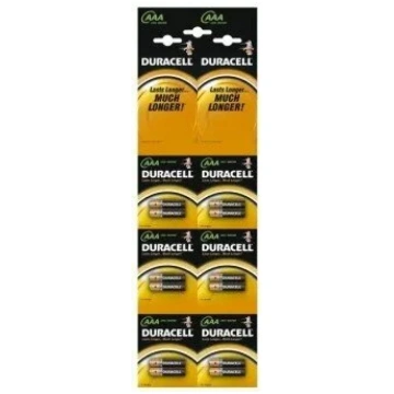 Sārmainās baterijas Duracell BASIC AAA 1,5 V — 12 