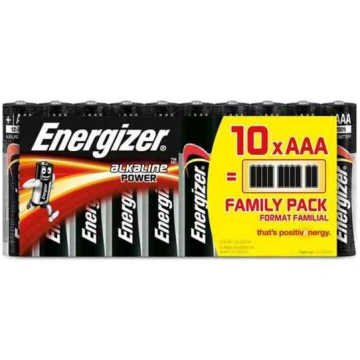 Alkaline baterijas Energizer 630066 AAA LR03 (10 u