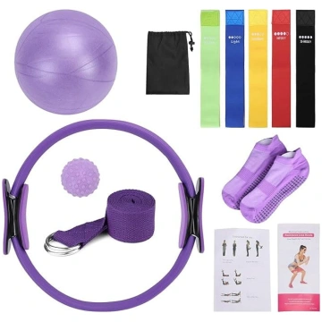 Jectse pilnīgs Pilates komplekts, kas ietver Pilat