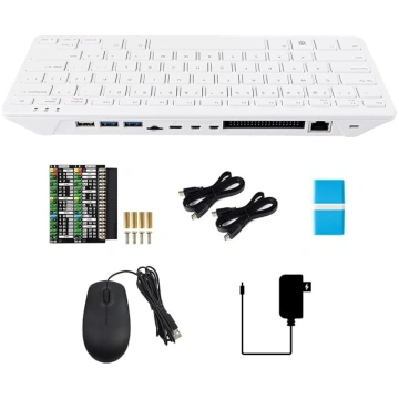 „Waveshare Pi 500 Basic Kit“ — klaviatūrā iebūvēts