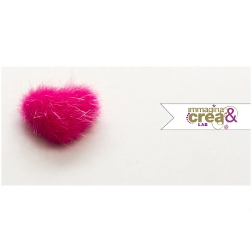 PELOSETTO A CUORE ROSA ACCESO Immagina&crealab