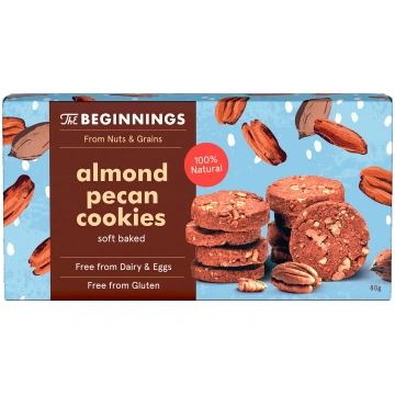 THE BEGINNINGS Mandeļu pekanriekstu cepumi, 80 g