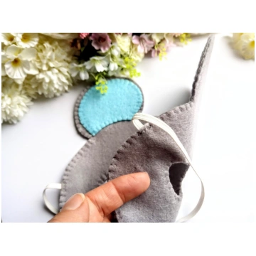 Peles maska Ditte : Krāsa - Zils