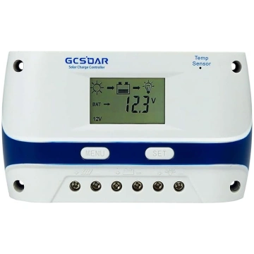 GCSOAR saules bateriju lādēšanas kontrolieris, 12V