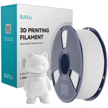 Sunlu PLA Matte Filament (White) PLA M W