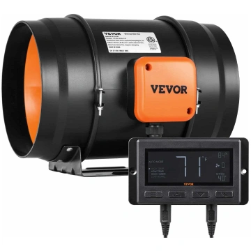 VEVOR 203 mm kanāla ventilators 807 m³/h ar temper