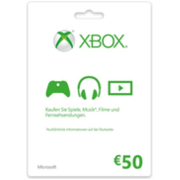 Microsoft Xbox LIVE Geschenkkarte 50? (K4W-02563) 
