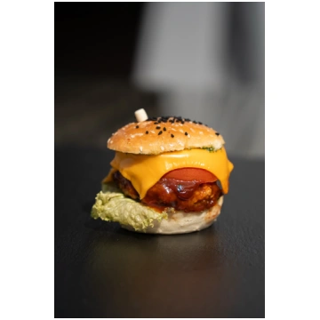 Mini Burgeri ar cūkgaļu, u.c. Diametrs 6 cm