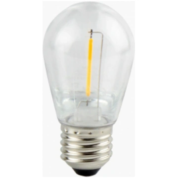 LED spuldze E27 230V ST45 1W, FILAMENTS, silti bal