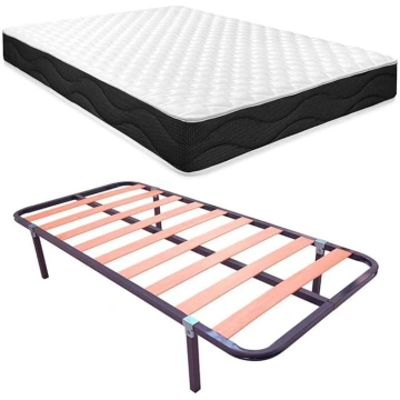 Homey Sleep Pro Complete Bed with Reversible Mattr