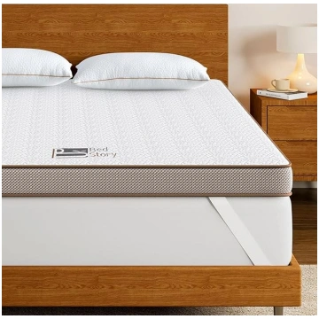 BedStory 140 x 190 cm Memory Foam Mattress Topper 