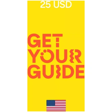 GetYourGuide 25 USD Gift Card