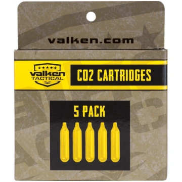 Valken 12 gram Paintball CO2 Cartridges - 5 pack