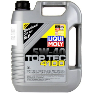 Motoreļļa 5W40 5l TopTec 4100 LIQUI MOLY