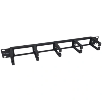 Equip 19" Rack Mount Cable Management Panel, Black