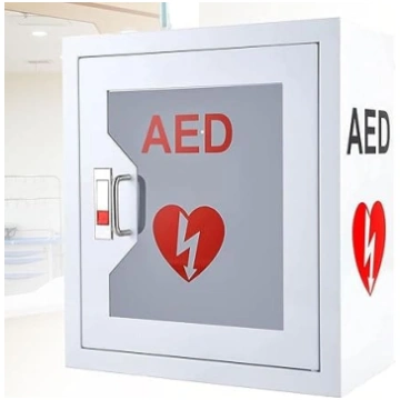 AED defibrilatora skapis, AED sienas skapis ar sig