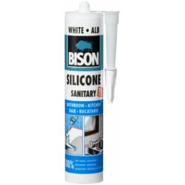 BISON hermētiķis Silicone Sanitary, balts