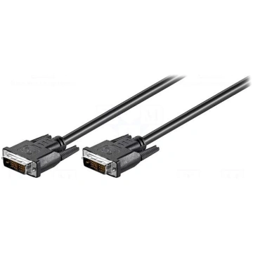 Cable | DVI-D (18+1) plug,both sides | 2m | black 