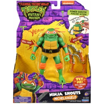 TMNT figūrėlė Ninja Shouts Michelangelo 83353 4090