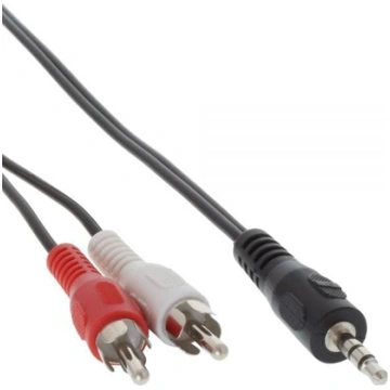 Kabel InLine Jack 3.5mm - RCA (Cinch) x2 2m czarny
