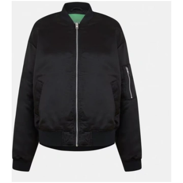 Women's Satin Bomber Jacket