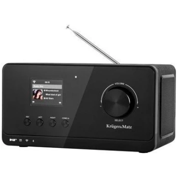 Krüger&Matz KM0816.1 interneta radio melns + FM Kr