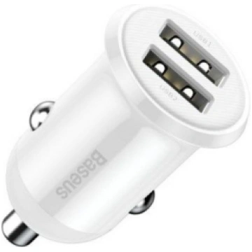 Baseus Grain Pro car charger 2x USB 4.8 A White 69
