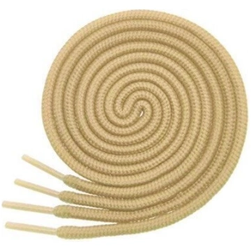 Apaļas kurpju šņores 3 mm 80 cm, brūnganas Rainbow