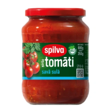 Ķiršu tomāti SPILVA savā sulā 680g