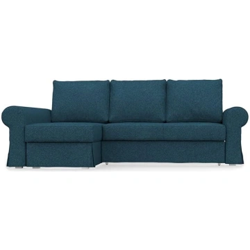 COMFORTLY 2 Seater Sofa Bed with Chaise Longue Rep