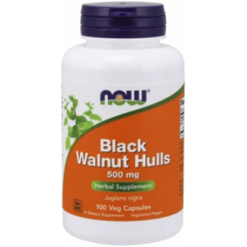 Black Walnut Hulls 500 mg Now Foods 100 vcaps